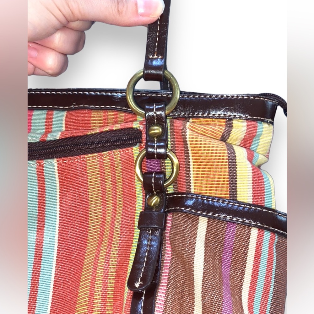 Giani Bernini multicolored striped purse - Picture 5 of 10
